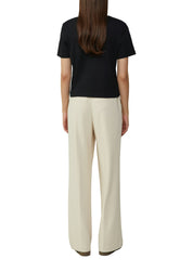 T-Shirt aus Baumwolle - 9999-GREY/BLACK - Schwarz