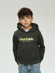 Sweathoodie aus Baumwolle - Urban Chic - Grün