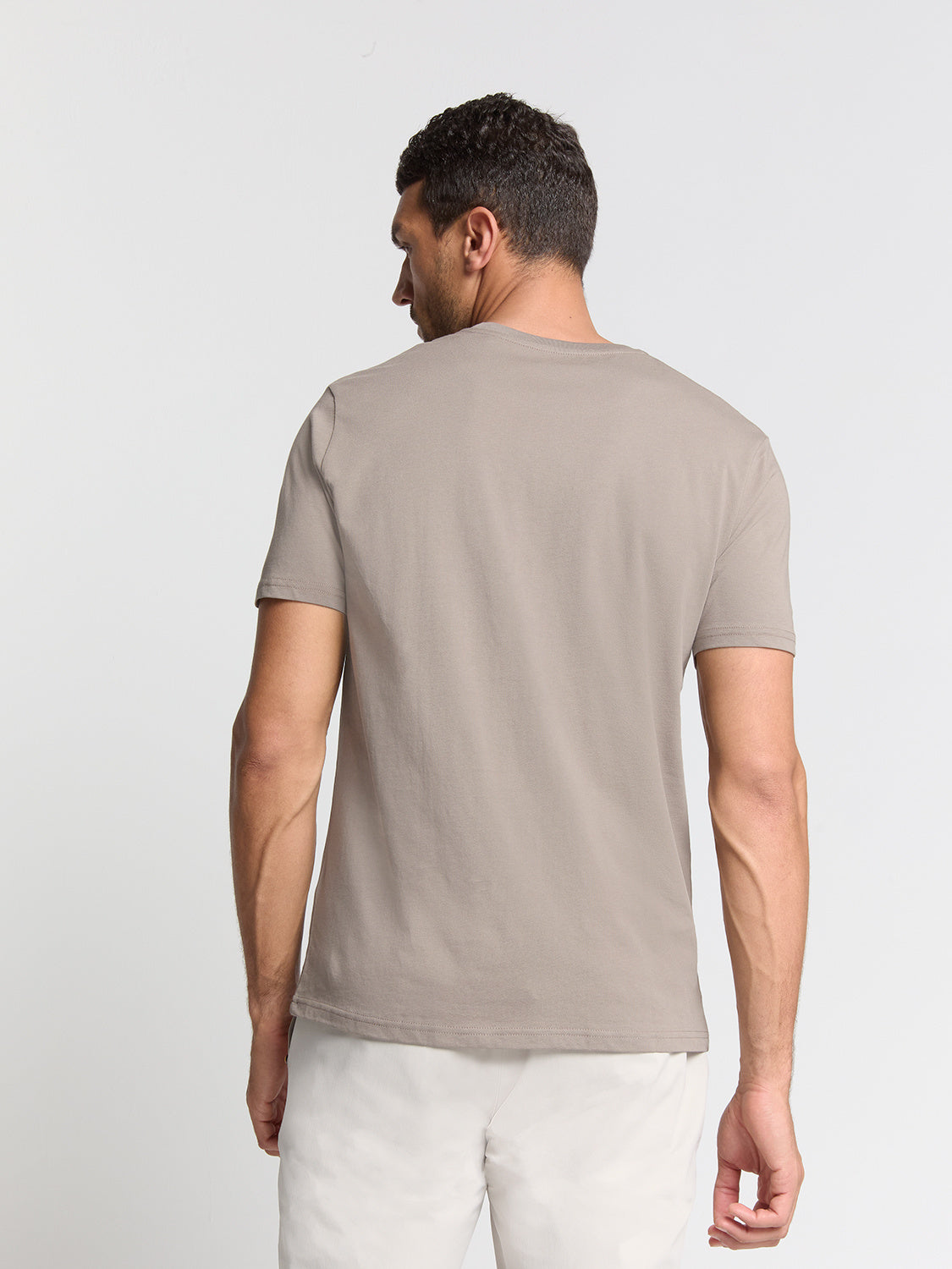 T-Shirt aus Baumwolle - 018-Clay - Beige