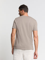 T-Shirt aus Baumwolle - 018-Clay - Beige