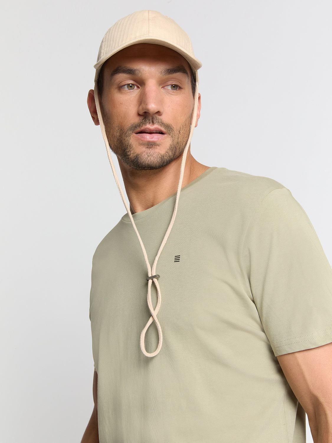 T-Shirt aus Baumwolle - 197-Light Moss - Grün
