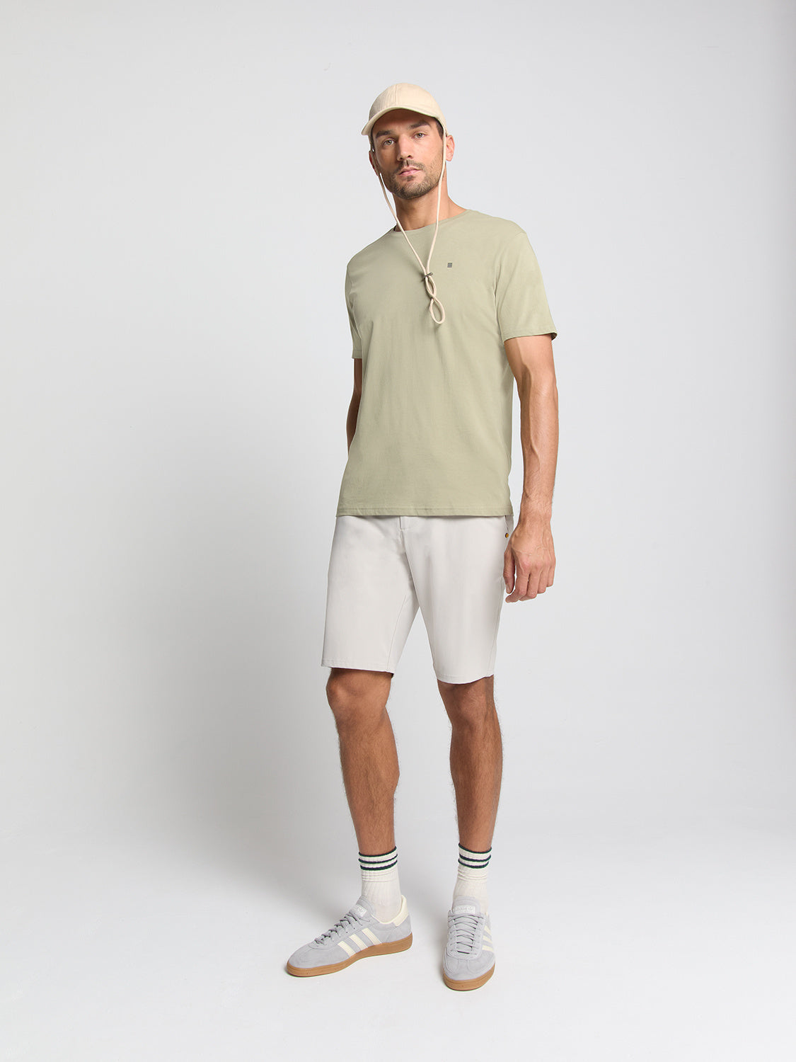 T-Shirt aus Baumwolle - 197-Light Moss - Grün