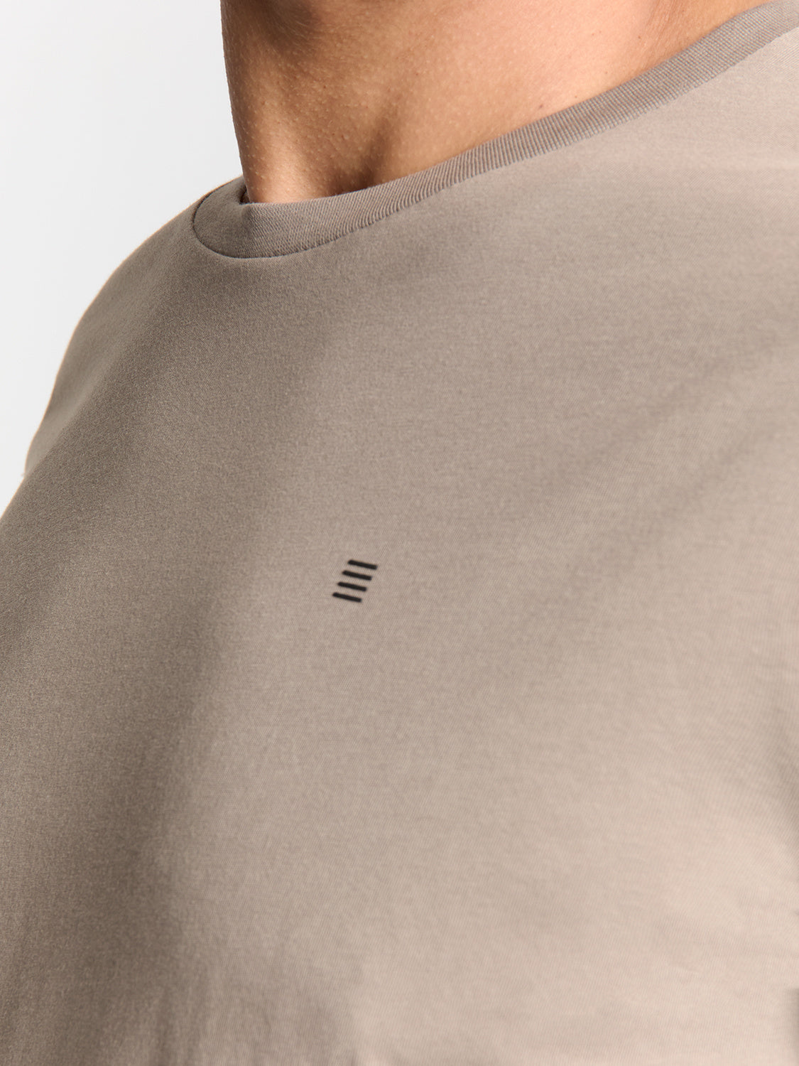 T-Shirt aus Baumwolle - 018-Clay - Beige