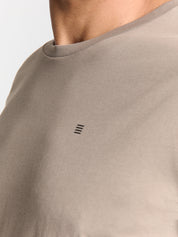 T-Shirt aus Baumwolle - 018-Clay - Beige
