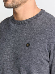 Strickpullover Regular Fit aus Baumwollmix - 138-Dusty Blue - Blau