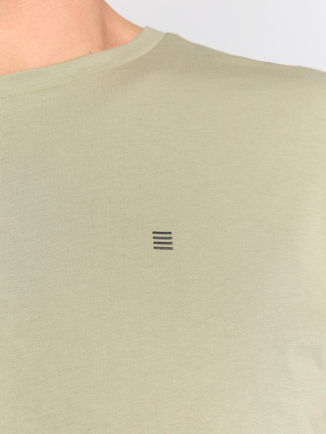 T-Shirt aus Baumwolle - 197-Light Moss - Grün