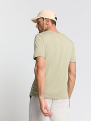 T-Shirt aus Baumwolle - 197-Light Moss - Grün
