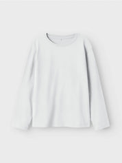 Langarmshirt - Bright White - Weiß