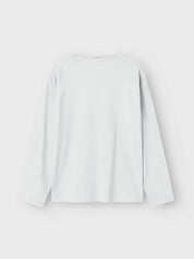 Langarmshirt - Bright White - Weiß