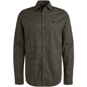 Freizeithemd gemustert Regular Fit - 9140-Obsidian - Grau