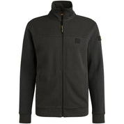 Sweatshirtjacke aus Baumwolle - 9140-Obsidian - Grau