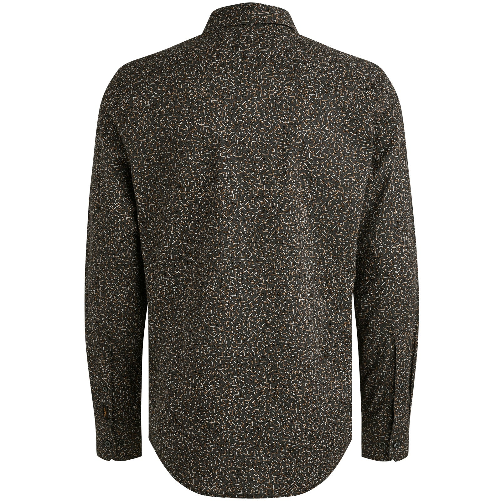 Freizeithemd gemustert Regular Fit - 9140-Obsidian - Grau