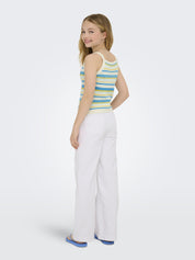 Jeans Wide Leg - White - Weiß
