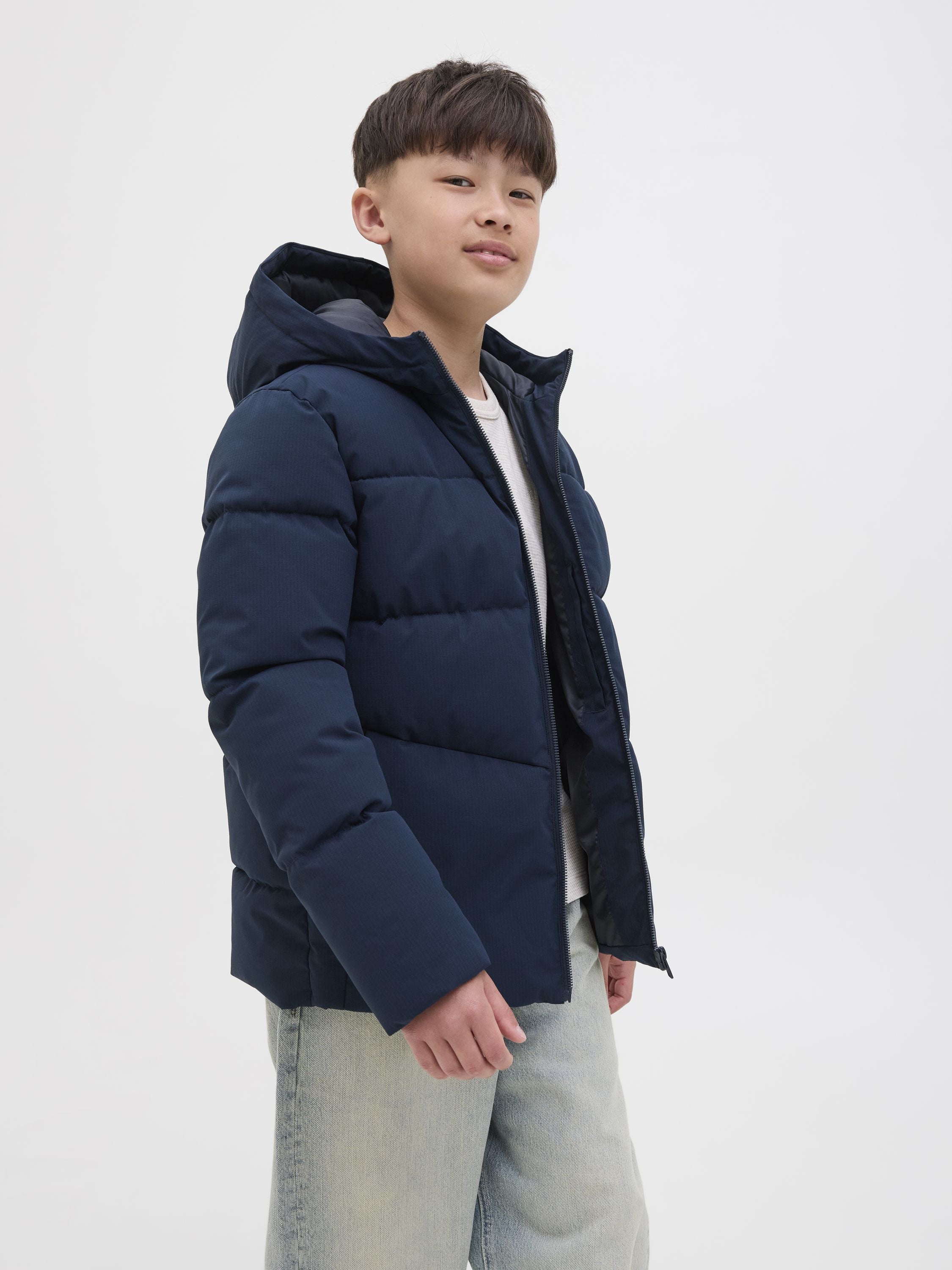 Winterjacke aus recycelten Polyester - Sky Captain - Blau