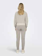 Strickpullover aus Baumwollmix - Pumice Stone - Creme