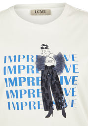 T-Shirt aus Baumwolle - 5601-Natur - Weiß