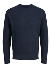 Strickpullover aus Baumwolle - Dark Navy/Twist - Blau