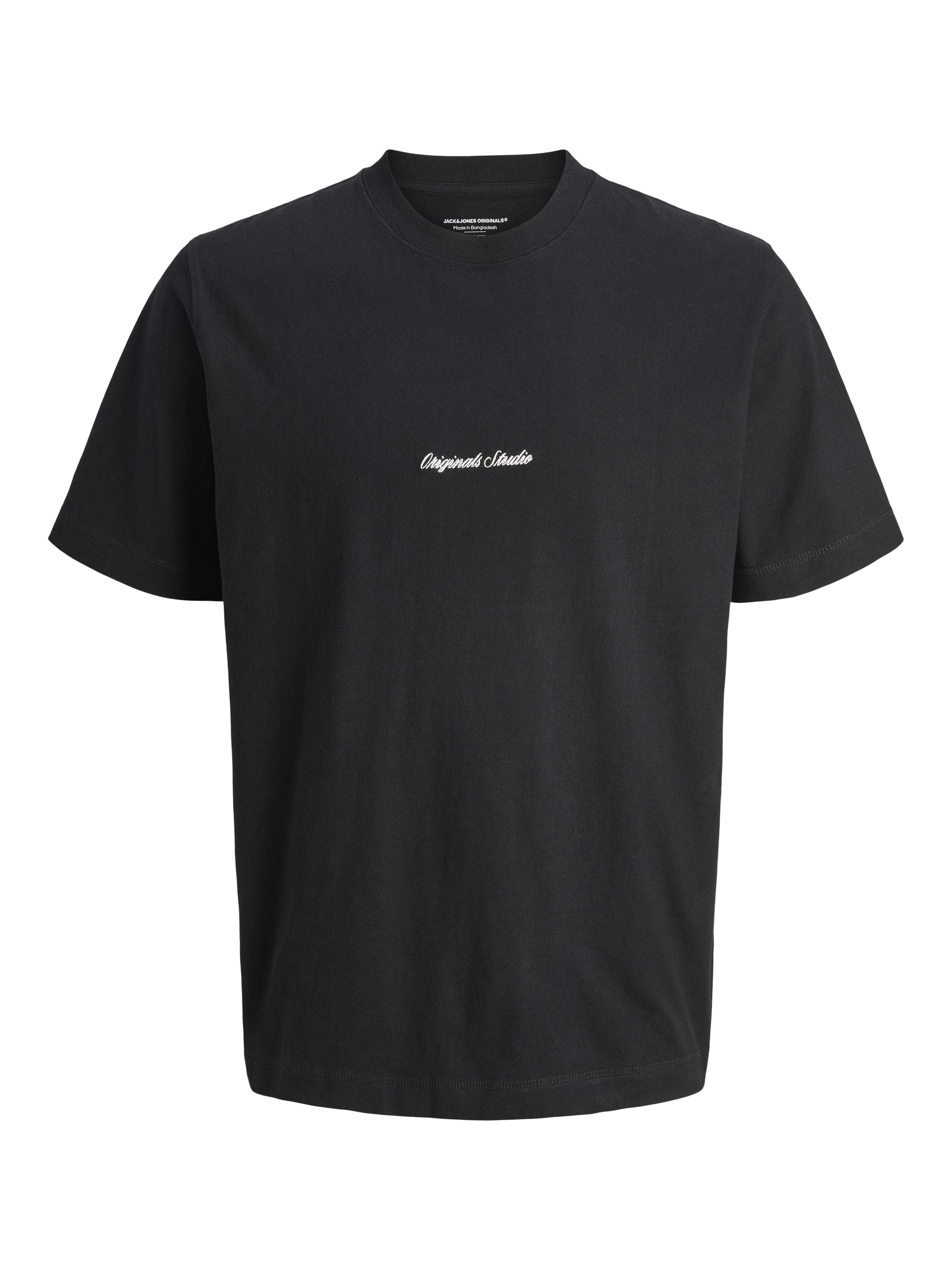 T-Shirt aus Baumwolle - Black - Schwarz
