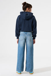 Sweatshirt aus Baumwolle - 6033-liberty blue - Blau