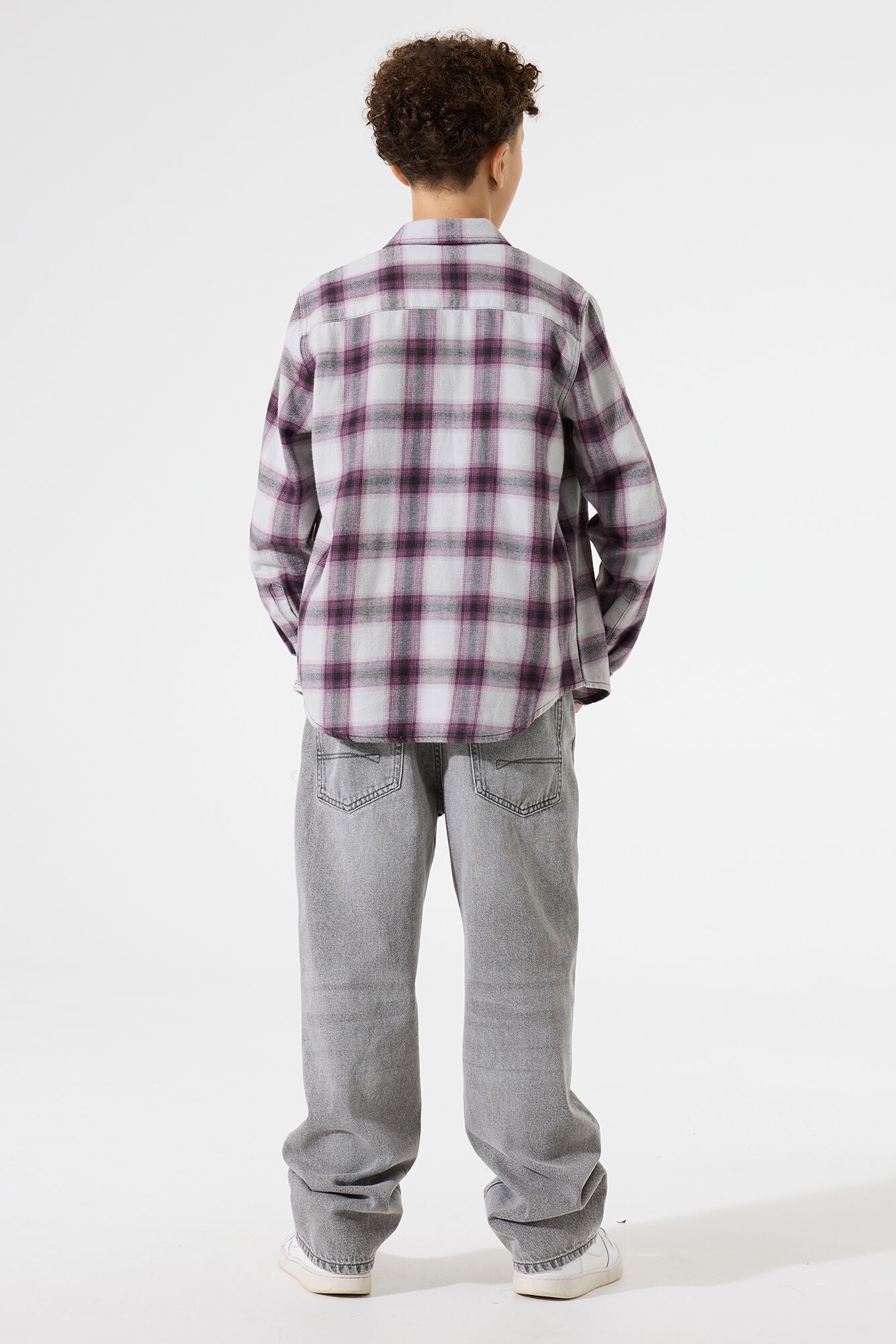 Hemd aus Baumwolle - 6134-raisin - Violett