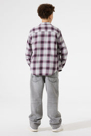 Hemd aus Baumwolle - 6134-raisin - Violett