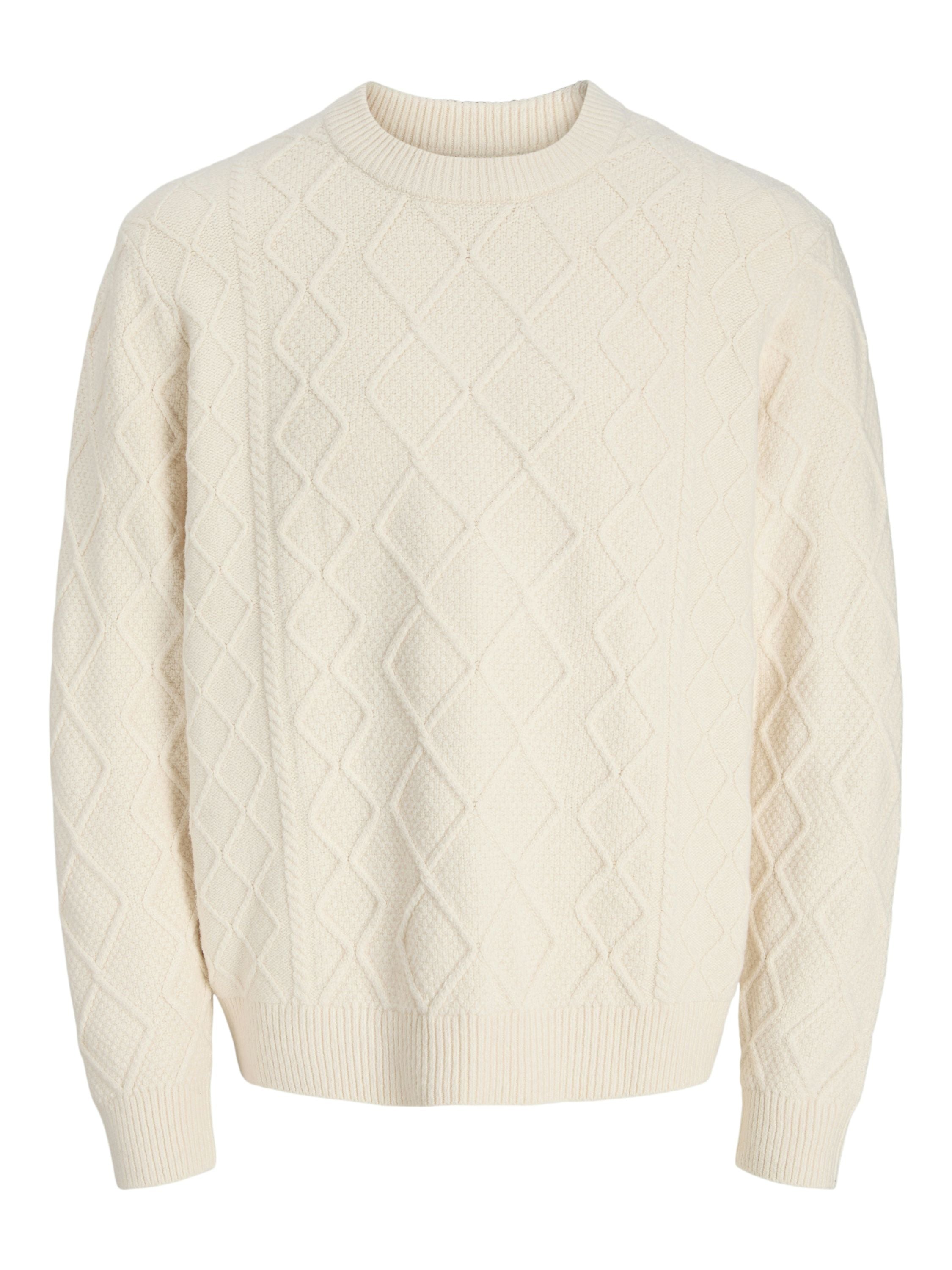 Strickpullover aus Baumwollmix - Sea Salt - Creme