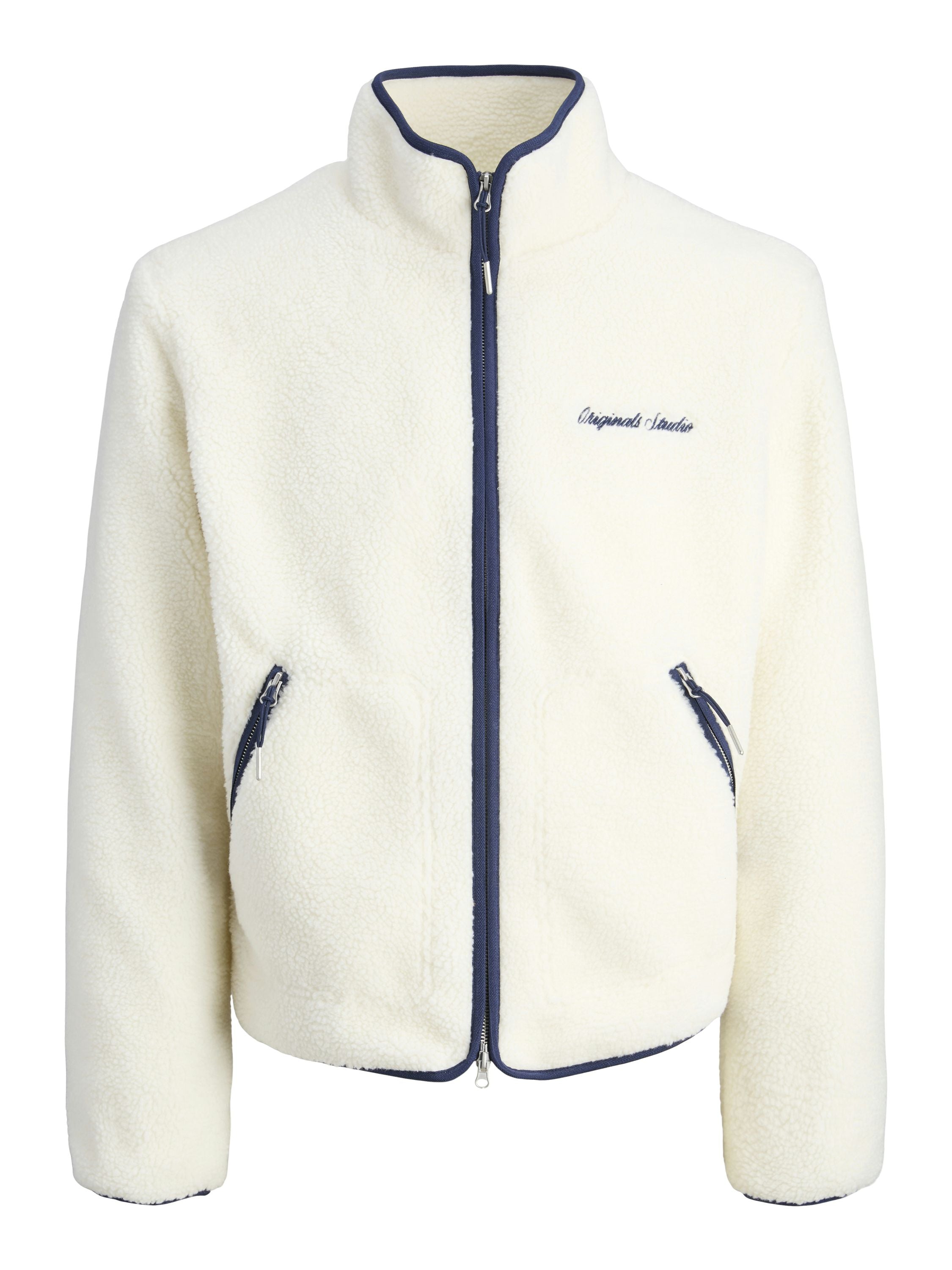 Teddyjacke mit Stehkragen - Ocean Cavern - Weiß