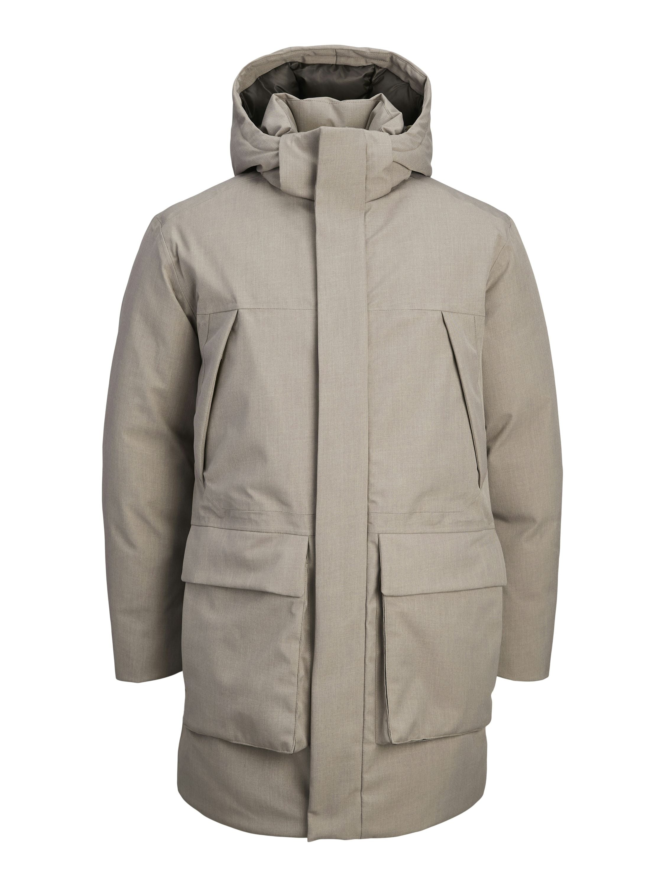 Parka meliert mit Kapuze - Delicioso/Melange - Braun