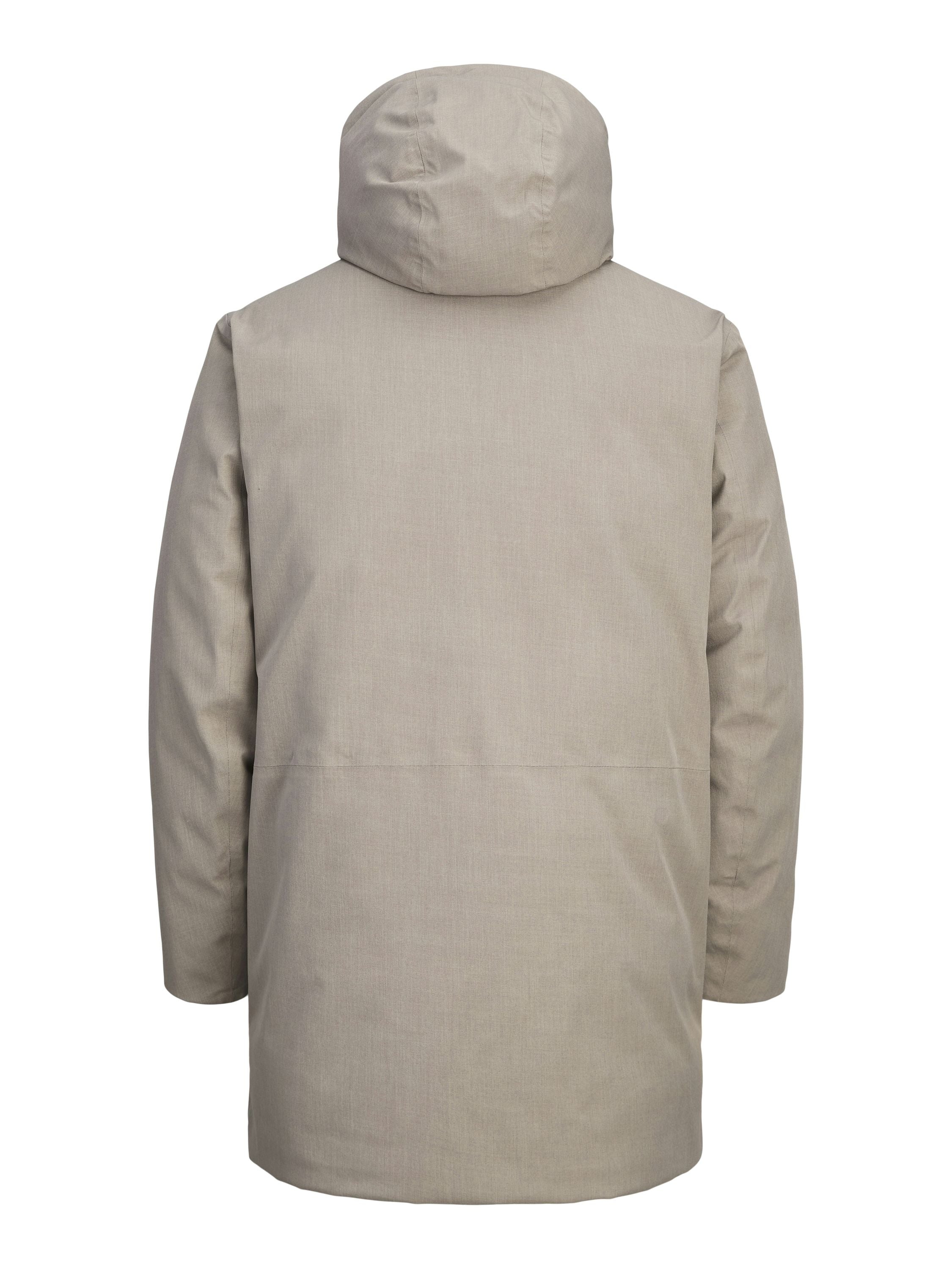 Parka meliert mit Kapuze - Delicioso/Melange - Braun