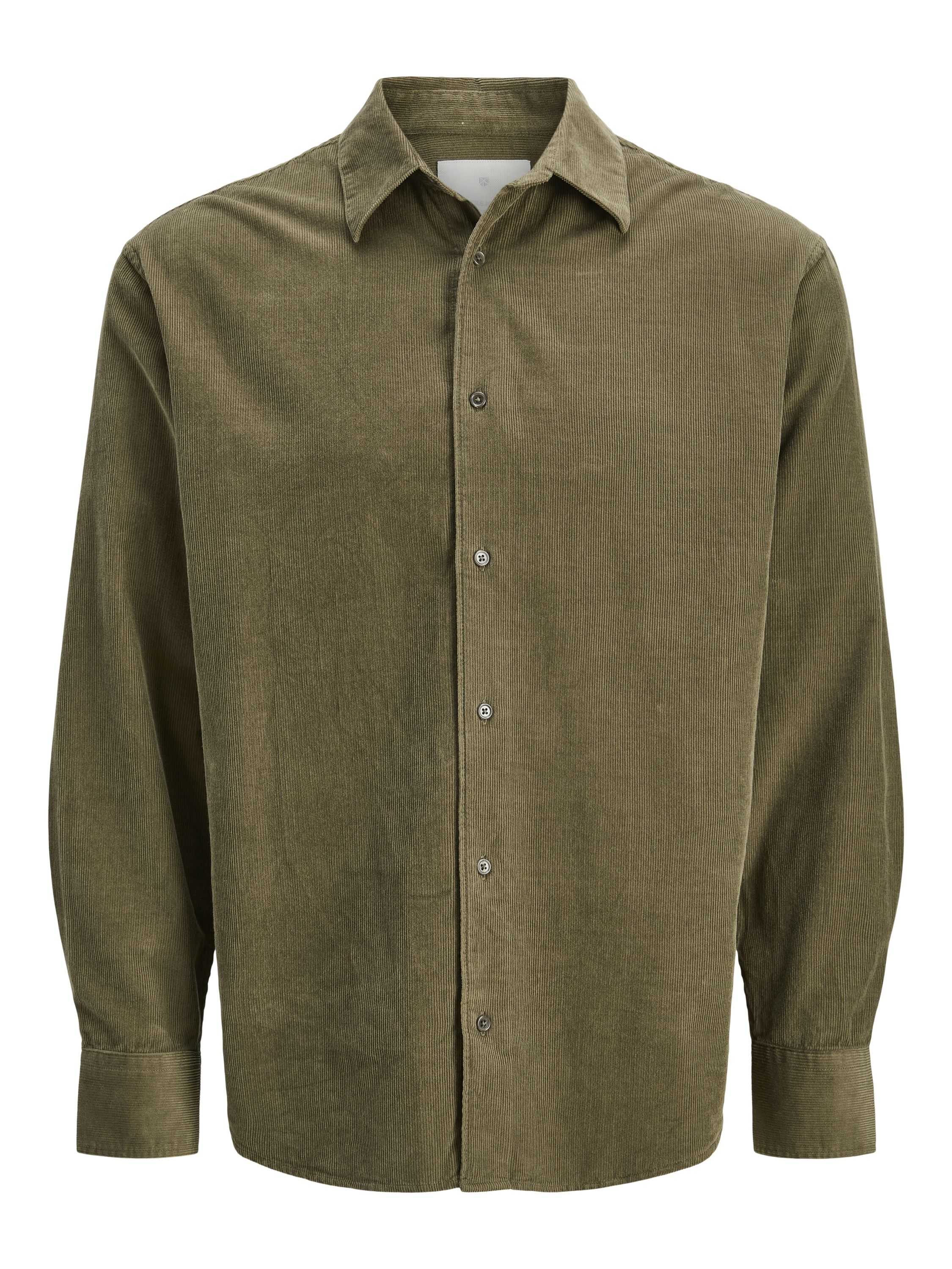 Cordhemd CASCOT Relaxed Fit - Stone Gray - Grün