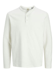 Langarmshirt aus Baumwolle - Cloud Dancer - Weiß