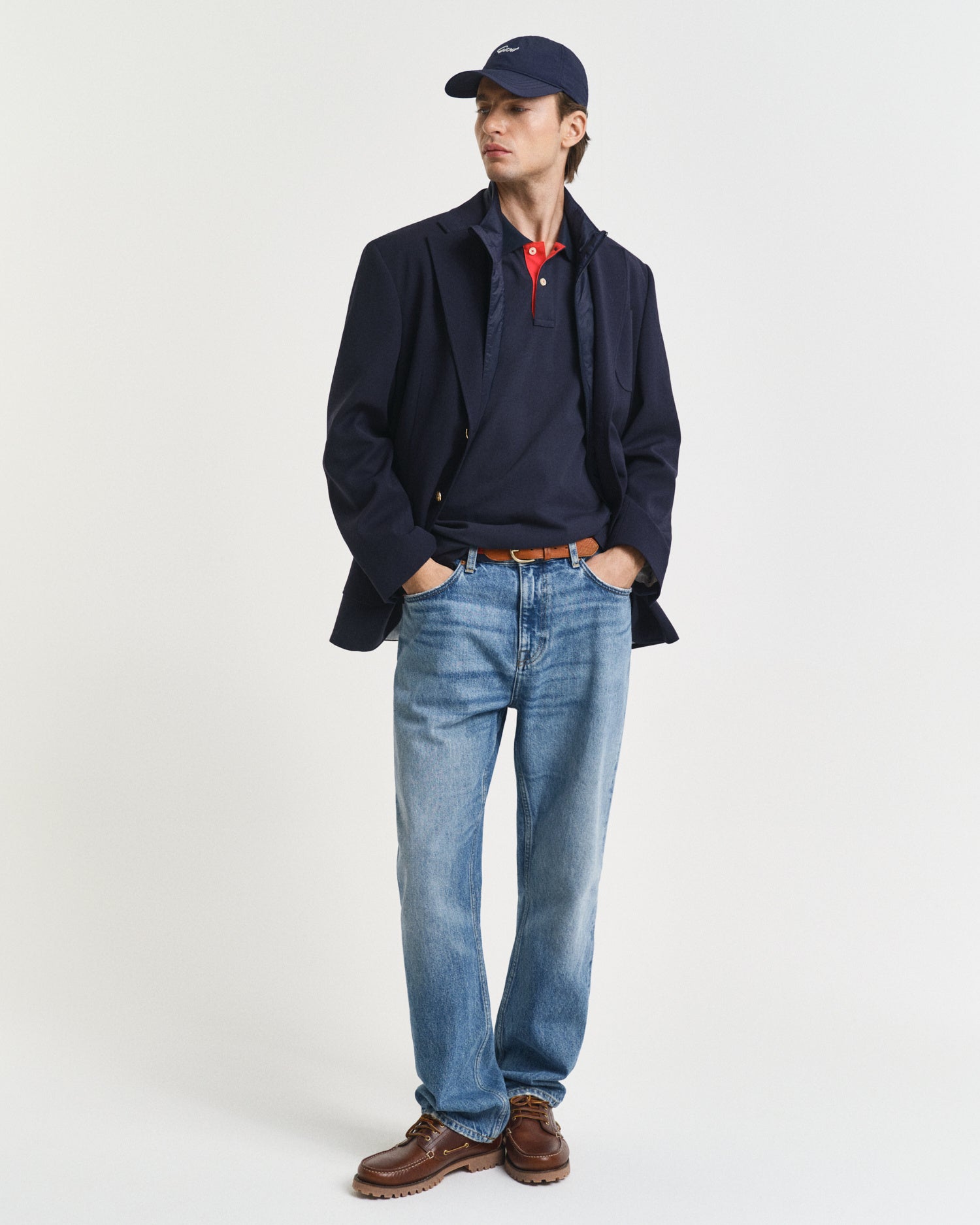 Poloshirt aus Baumwolle - 433-EVENING BLUE - Blau
