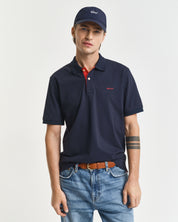 Poloshirt aus Baumwolle - 433-EVENING BLUE - Blau