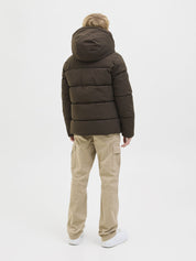 Winterjacke aus recycelten Polyester - Delicioso - Braun