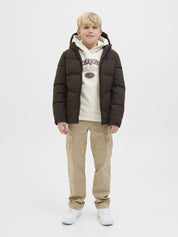 Winterjacke aus recycelten Polyester - Delicioso - Braun