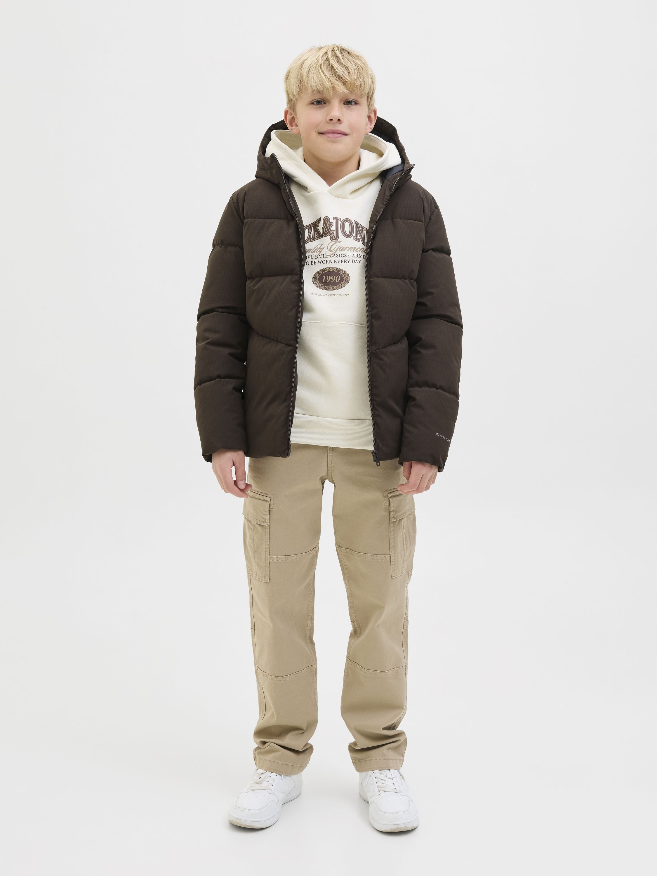 Winterjacke aus recycelten Polyester - Delicioso - Braun