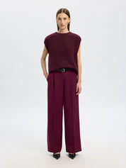 Strick-Pullunder aus Wollmix - Fig/BLACK CORE - Rot