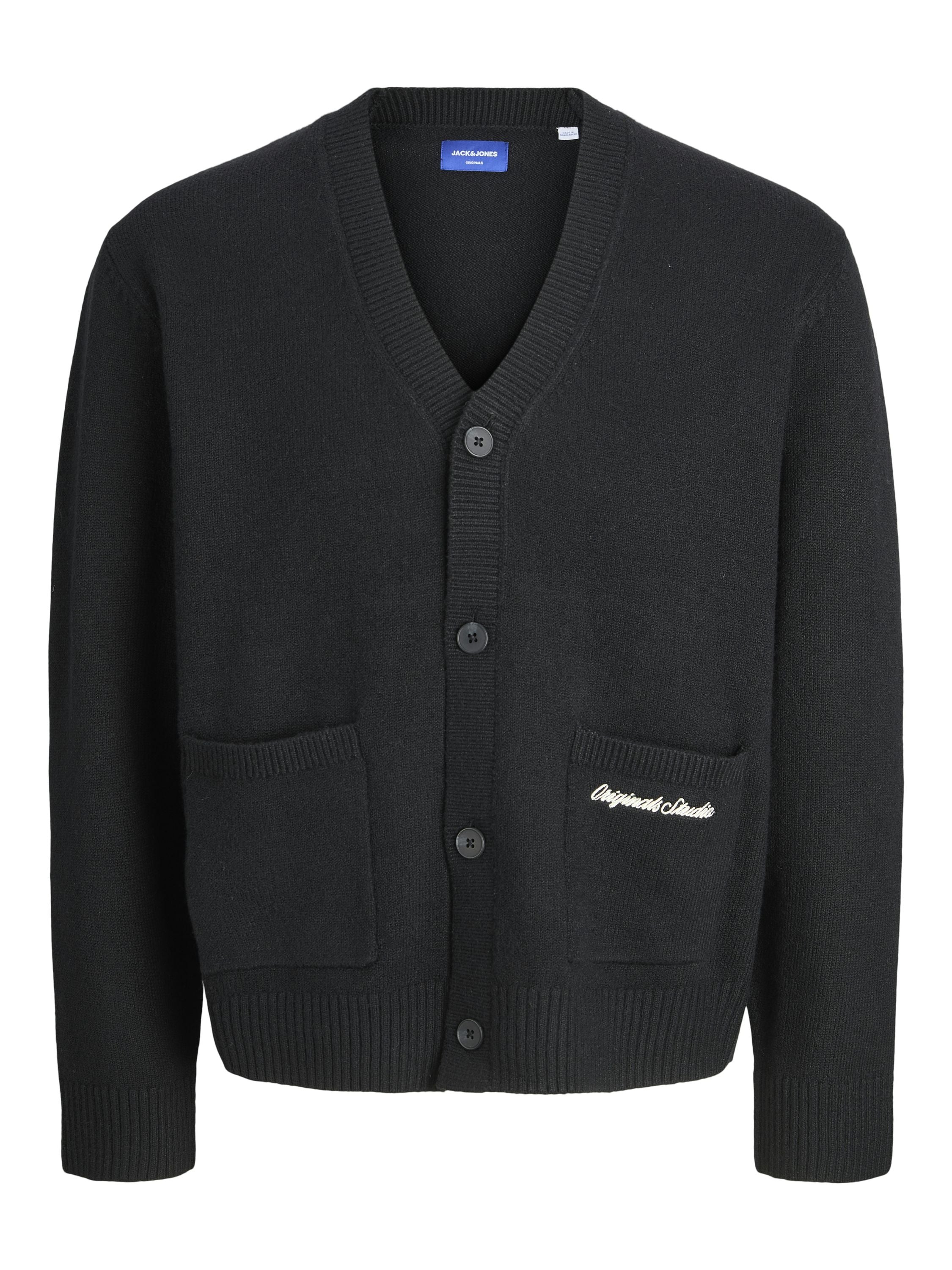 Cardigan - Black - Schwarz