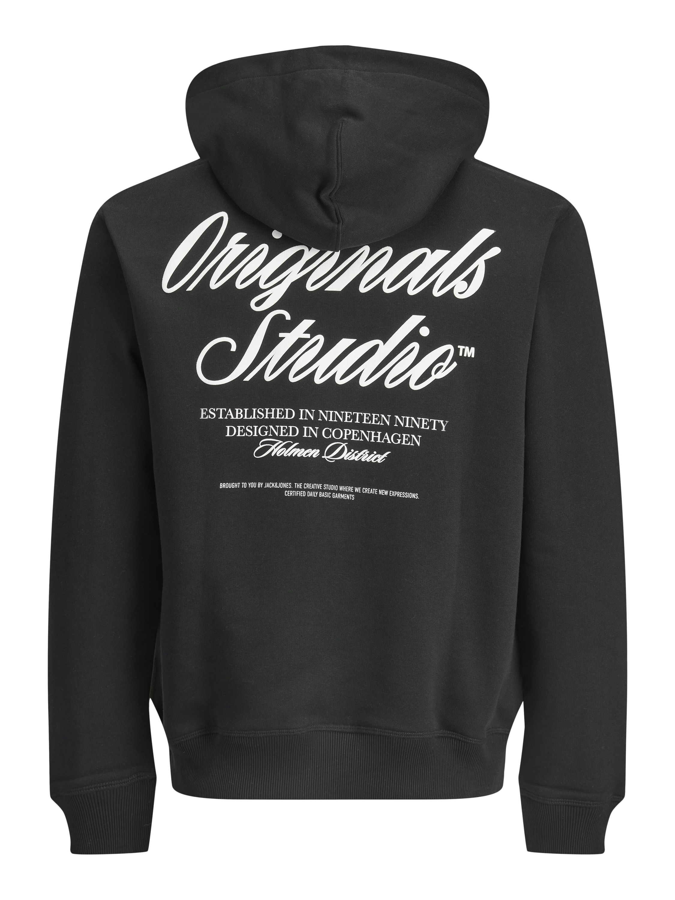 Sweathoodie aus Baumwolle - Black - Schwarz