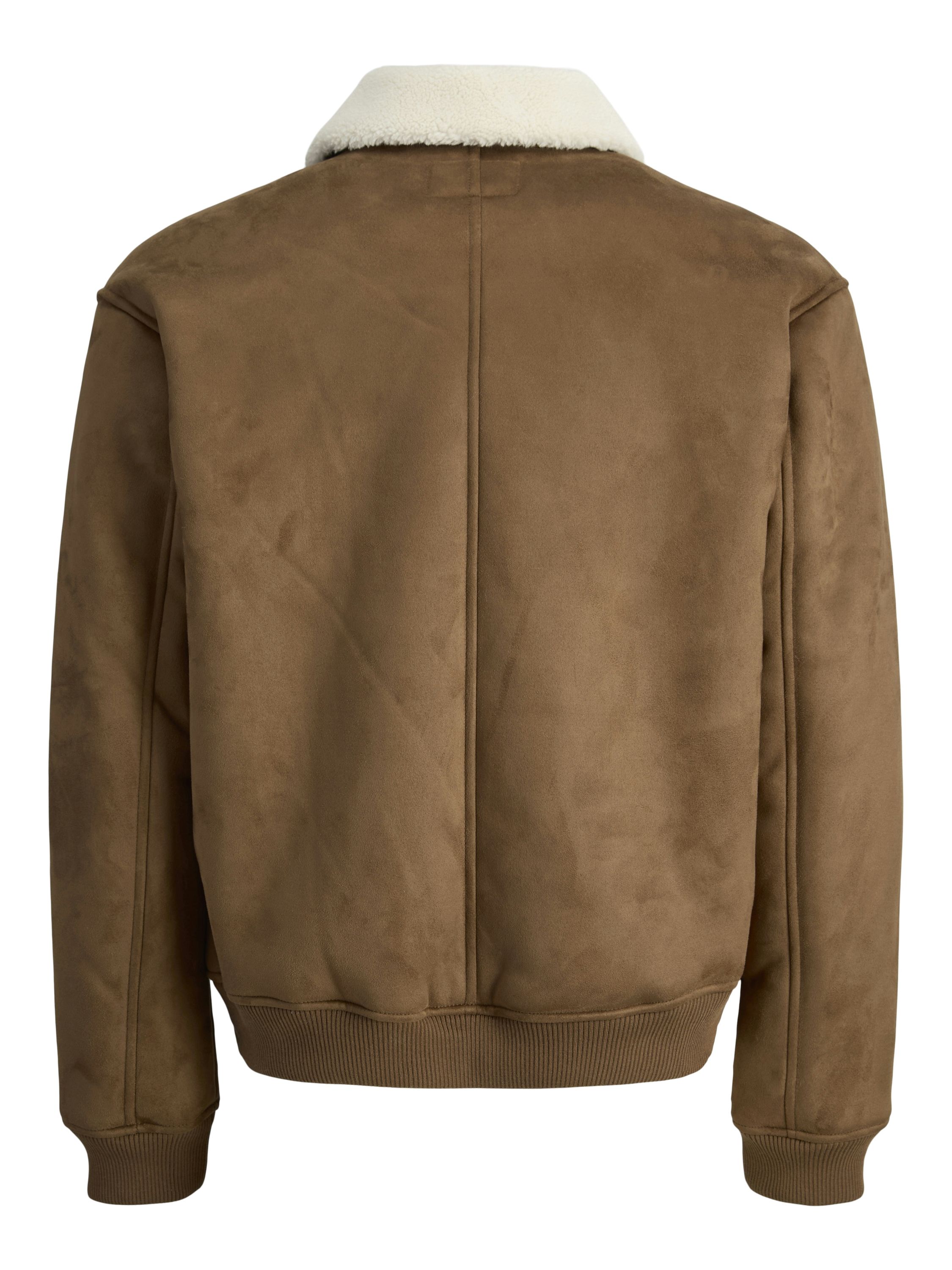 Bomberjacke aus Kunstleder - Toffee - Braun