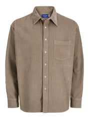 Cordovershirt Relaxed Fit - Mocha Meringue - Braun