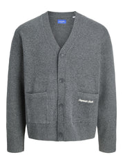 Cardigan - Dark Grey Melange - Grau