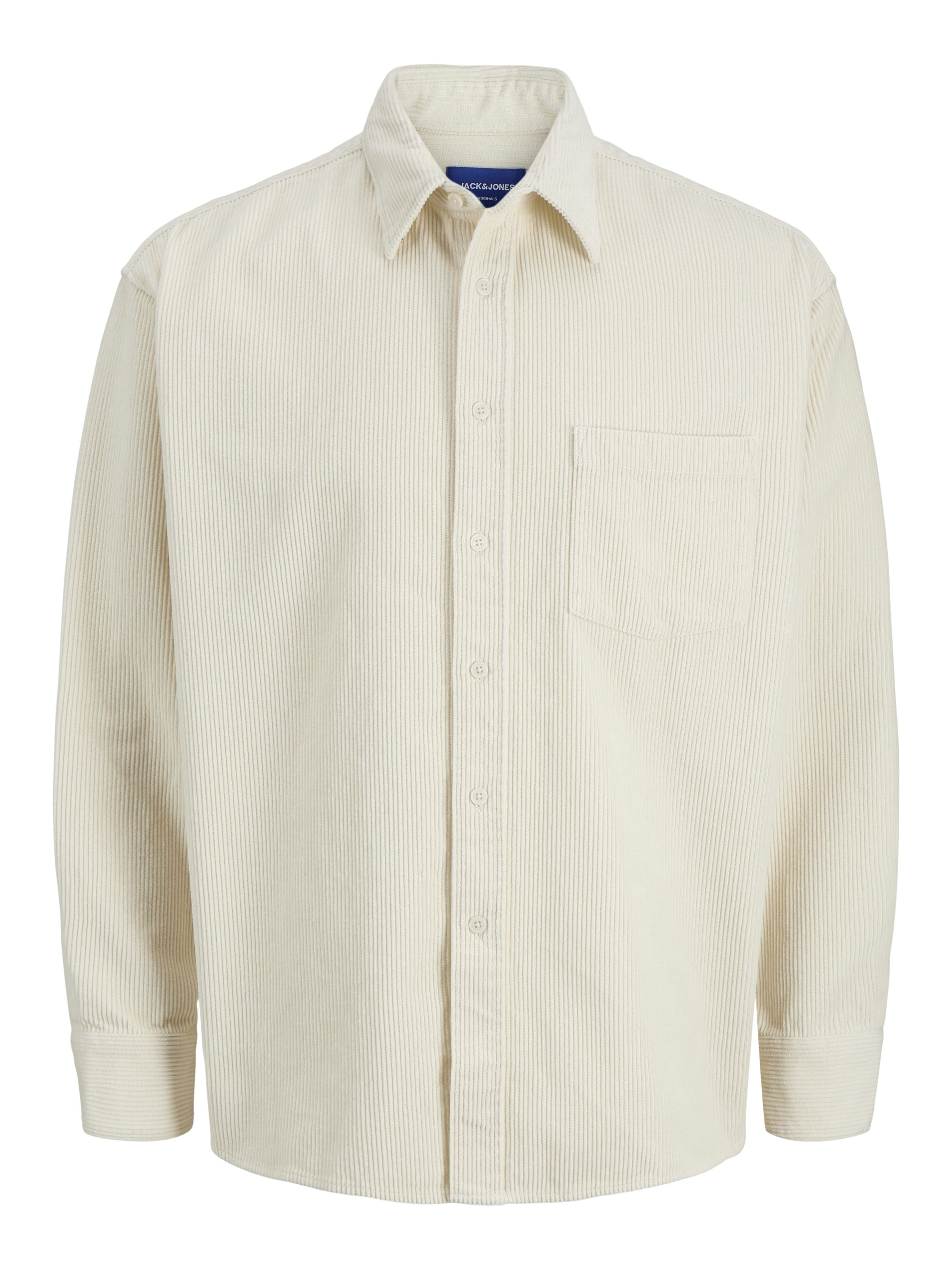 Cordovershirt Relaxed Fit - Antique White - Creme