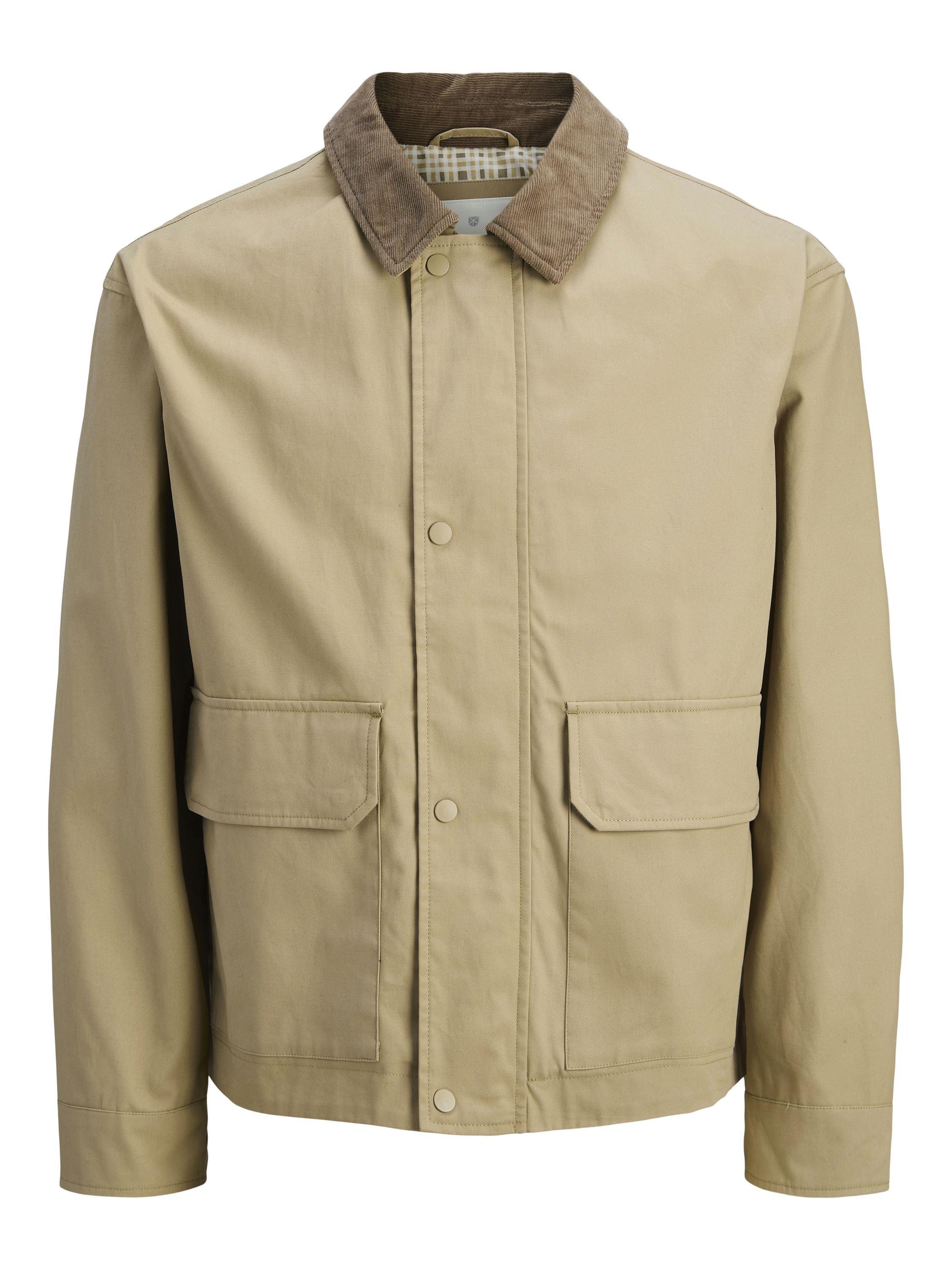 Übergangsjacke mit aufliegendem Kragen - Weathered Teak - Beige