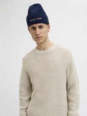 Strickmütze aus Baumwollmix - Ocean Cavern - Blau