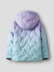 Winterjacke mit Farbverlauf - Sunlit Allium - Blau