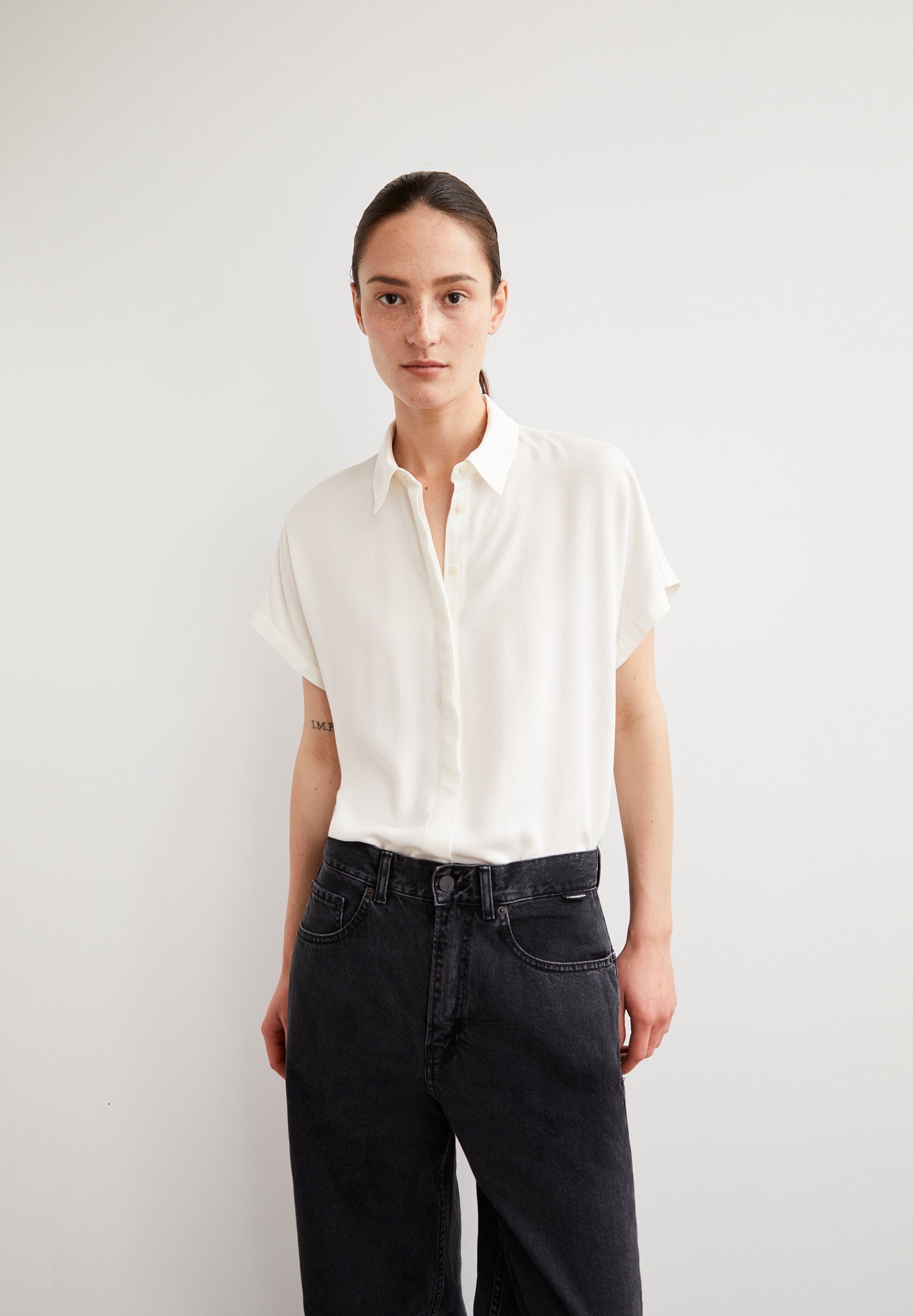 Bluse LARISAANA aus Viskose - 157-off white - Weiß