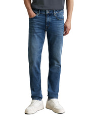 Jeans Shaped Fit - 4845-Retro Blue Wash - Blau