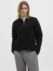 Strickpullover aus Baumwolle - Black - Schwarz