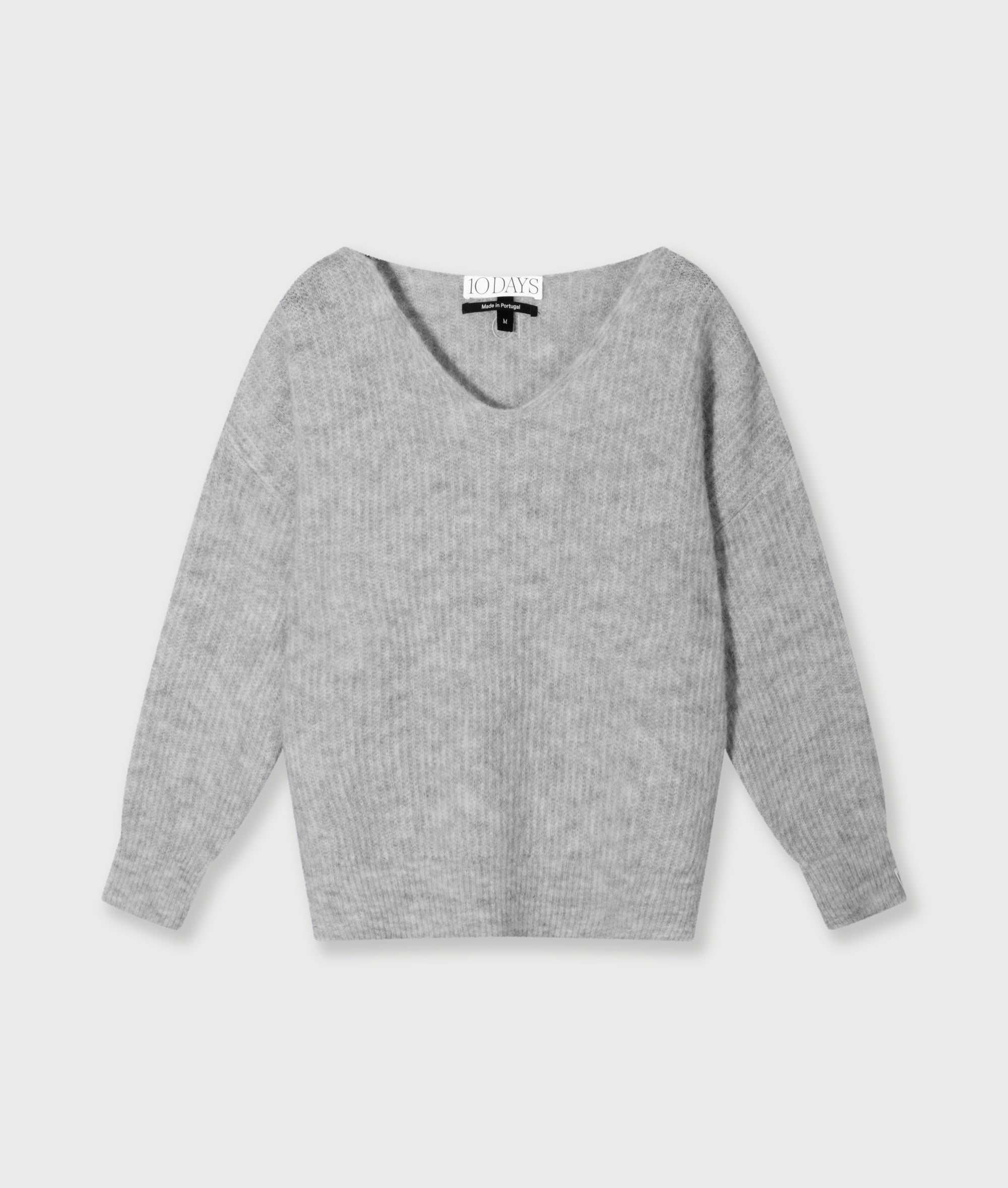 Strickpullover aus Woll-Mix - 4001-light grey melee - Grau